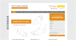 Desktop Screenshot of lafootpaindr.com
